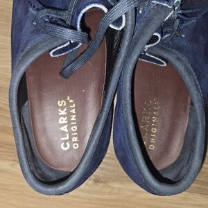 Clarks Wallabees Blue Custom Dyed